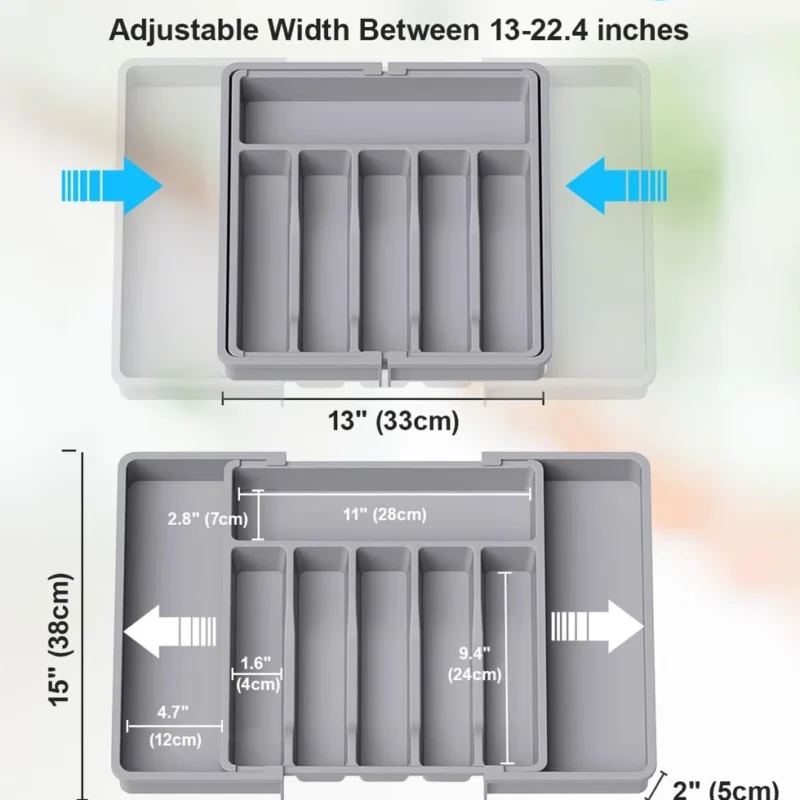 Rectangle Kitchen Drawer Organizer Box - Image 2