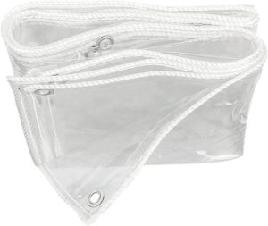 Heavy Duty 310gsm Glass Clear PVC Tarpaulin Sheet