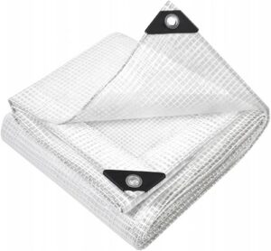 Clear Mono Cover Tarpaulin 170gsm Waterproof Mesh Tarp